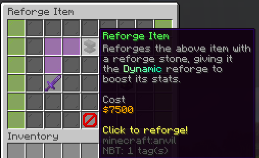 Ready to apply the reforge stone